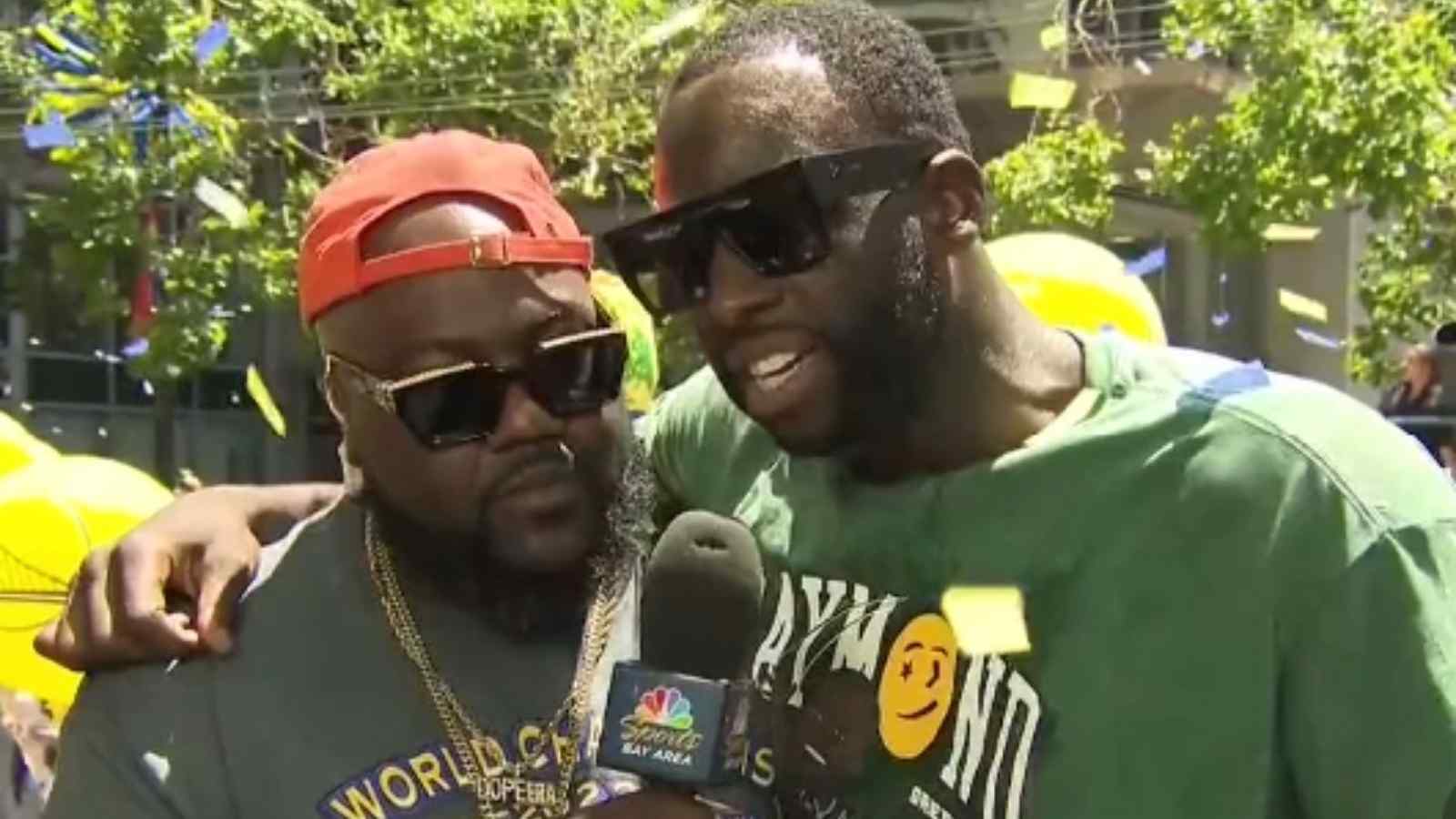 “FU*K EM…HATERS” Draymond Green drops the bird on Live TV to leave NBA fans in splits