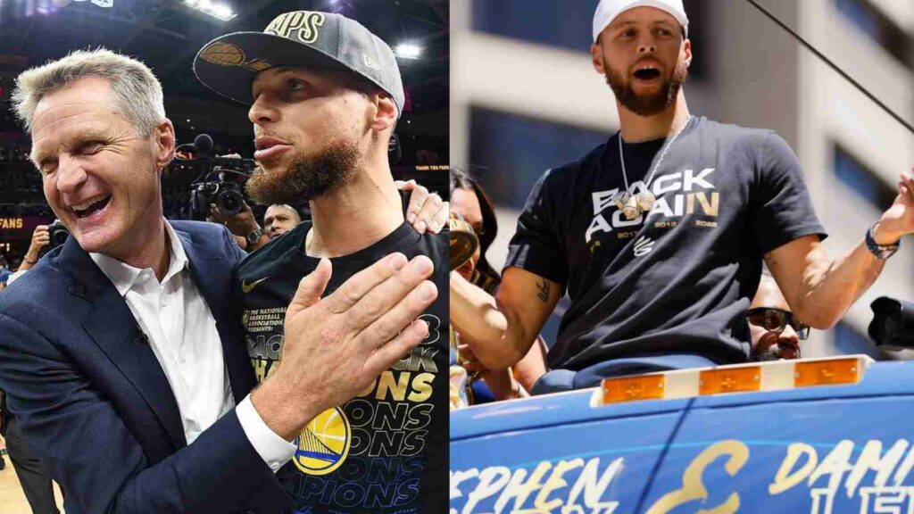 Steve Kerr lauds Stephen Curry for his Championship successes as a coach