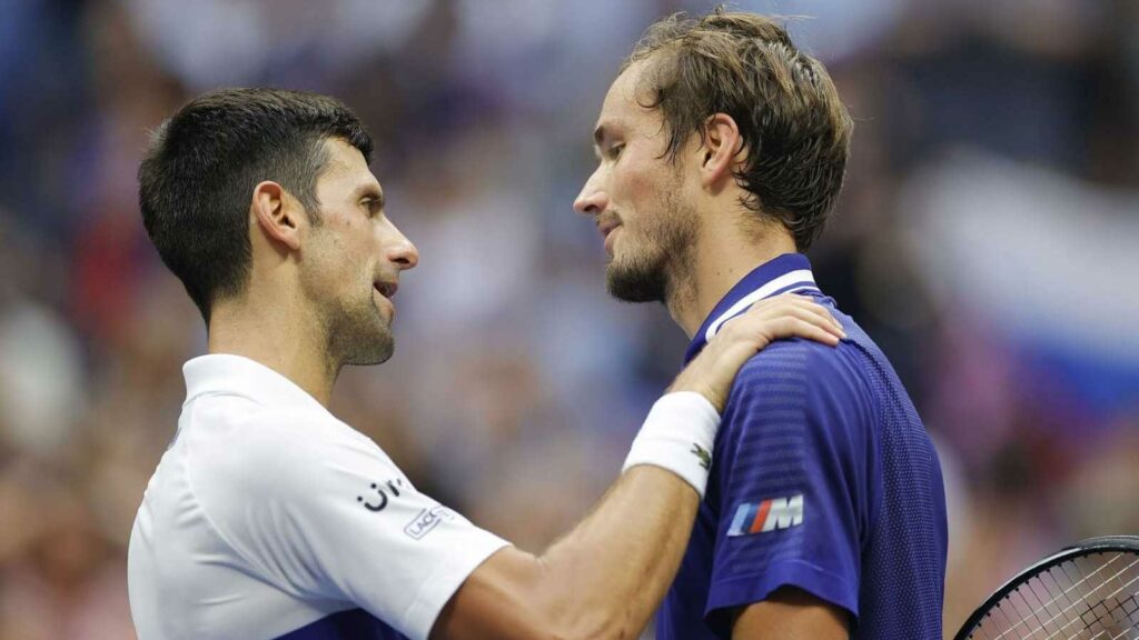 Novak Djokovic and Daniil Medvedev