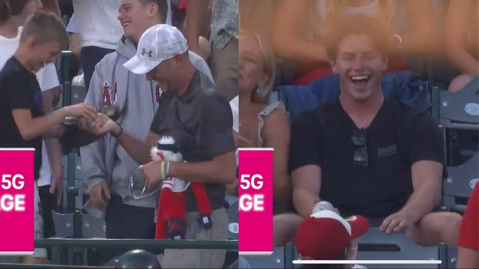 WATCH: Two Los Angeles Angels fans recreate the most wholesome moment whilst Royals’ victory