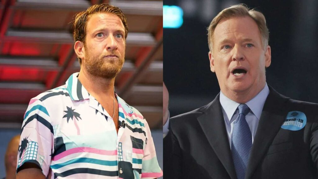 Dave Portnoy and Roger Goodell