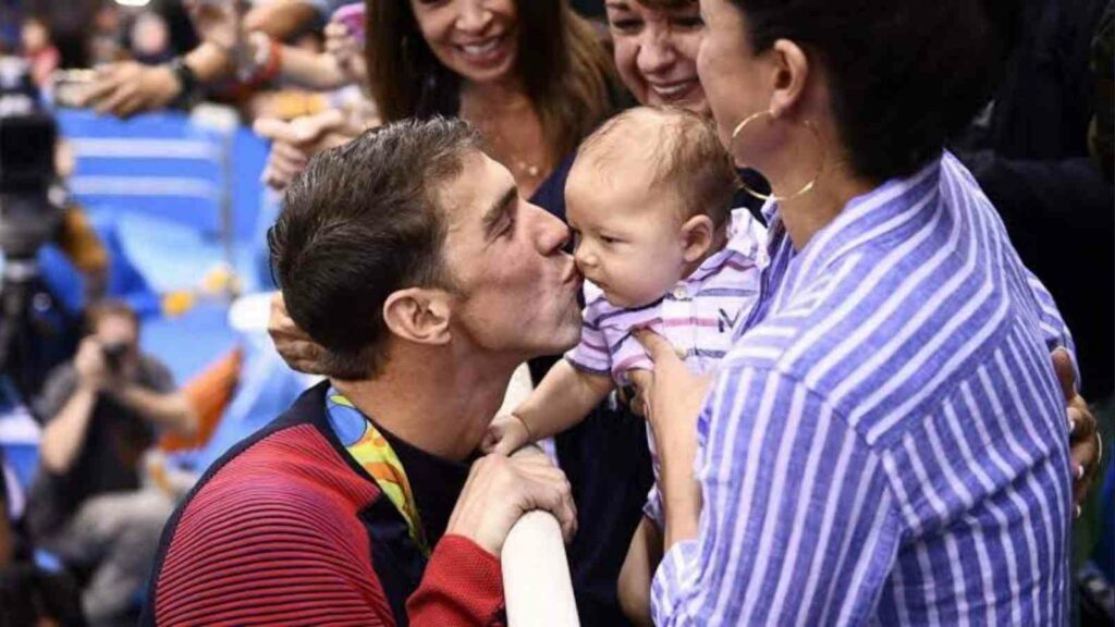 Michael Phelps and his children