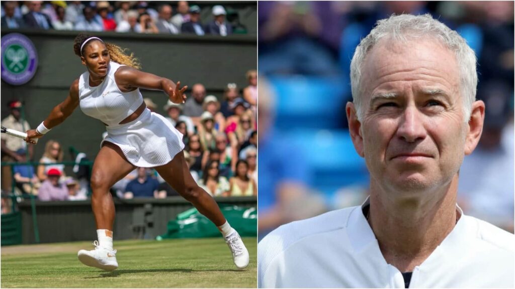 Serena Williams and John McEnroe