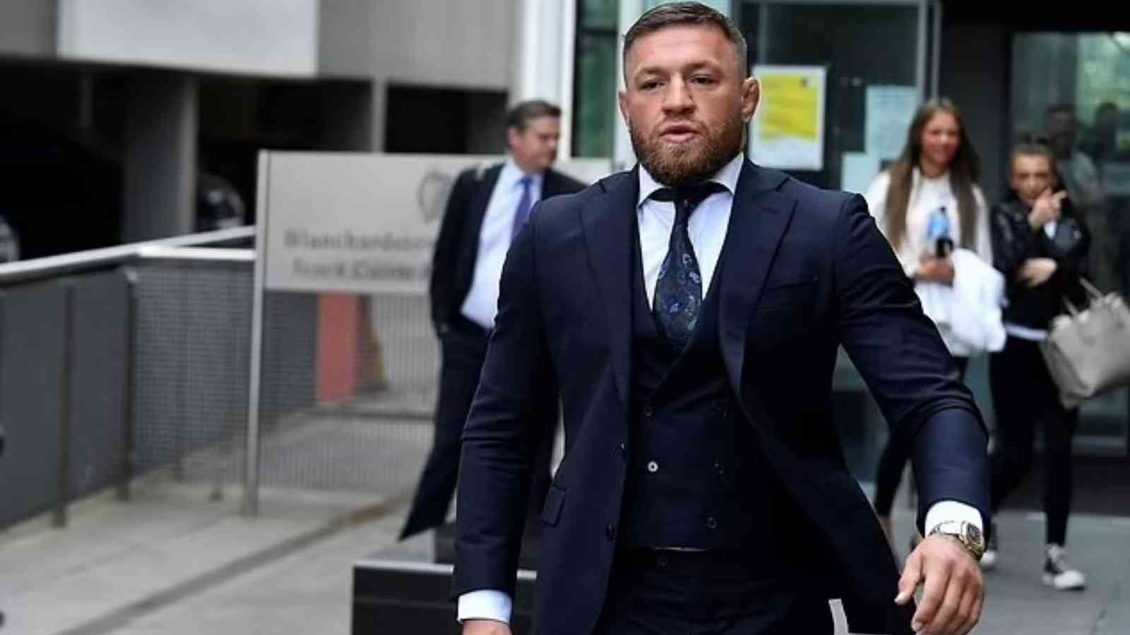 Conor McGregor appears in court charged with six traffic offences, including hazardous driving in his Bentley Continental GT