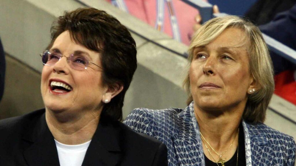 Billie Jean King and Martina Navratilova