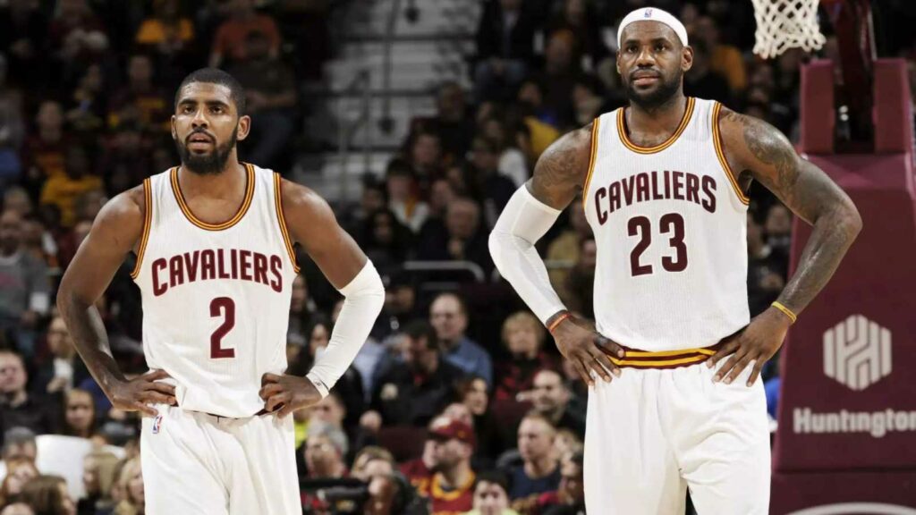 Kyrie Irving and LeBron James at Cleveland Cavaliers