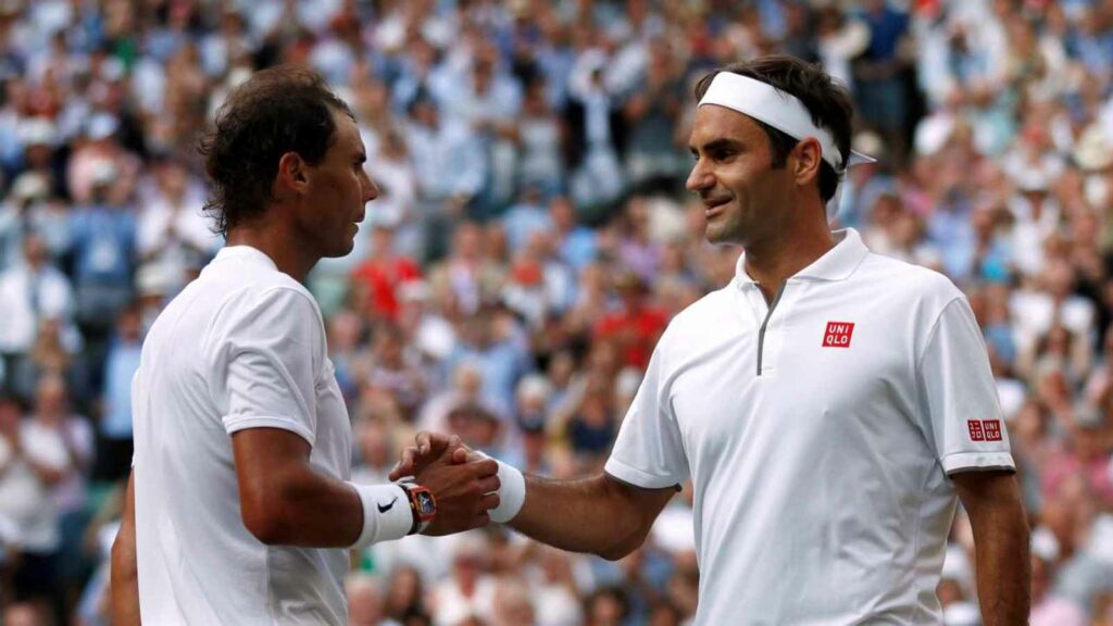 Rafael Nadal and Roger Federer