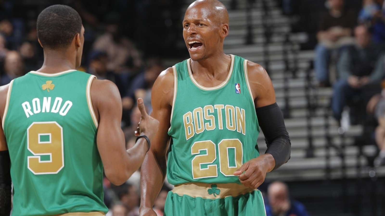 Ray Allen and Rajon Rondo