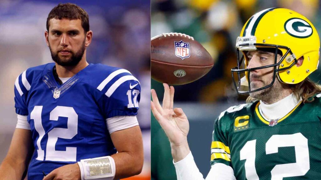 Andrew Luck and Aaron Rodgers