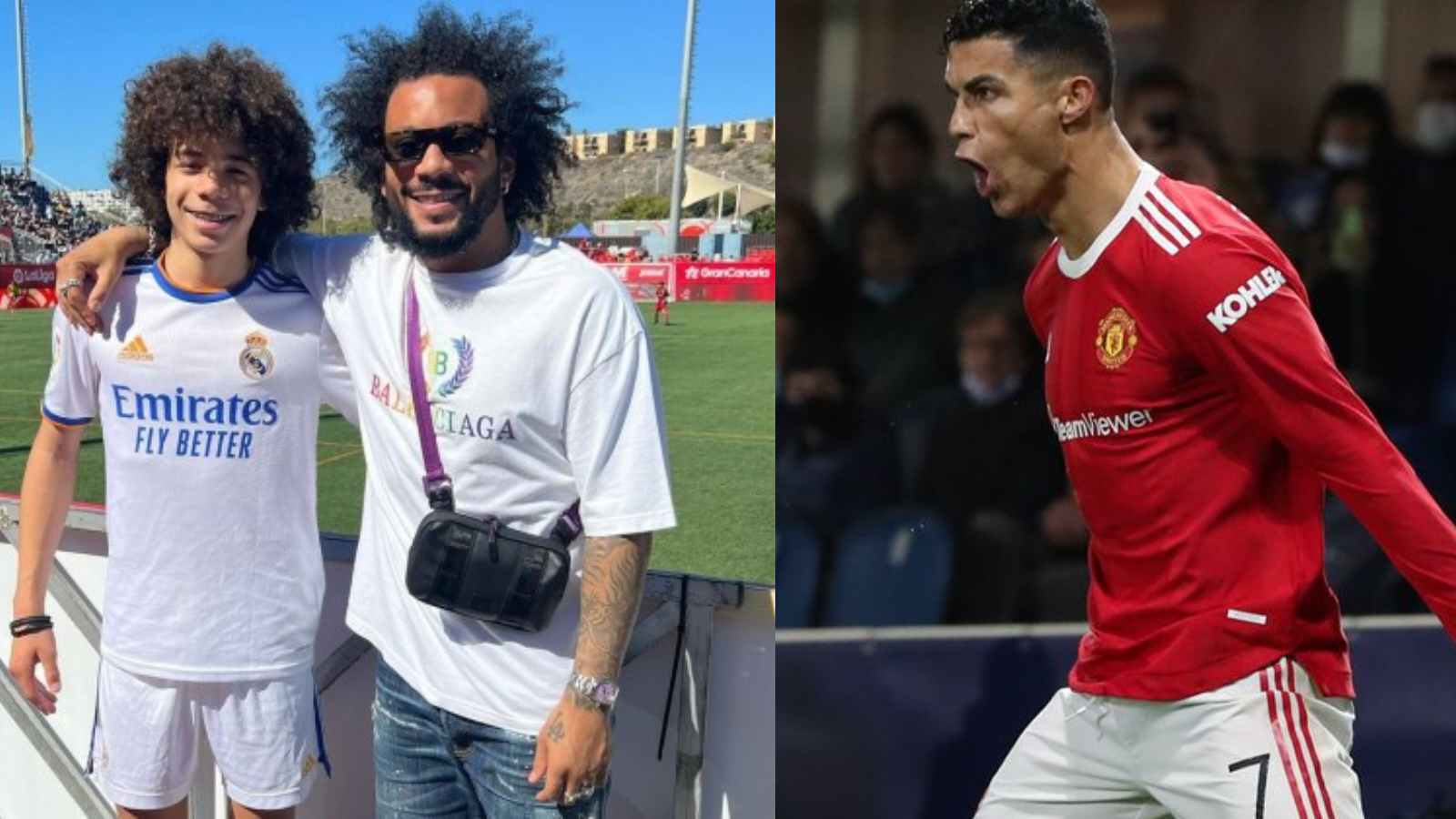 WATCH: Real Madrid legend Marcelo’s son Enzo celebrates with Cristiano Ronaldo’s famous ‘Siu’ after scoring a goal