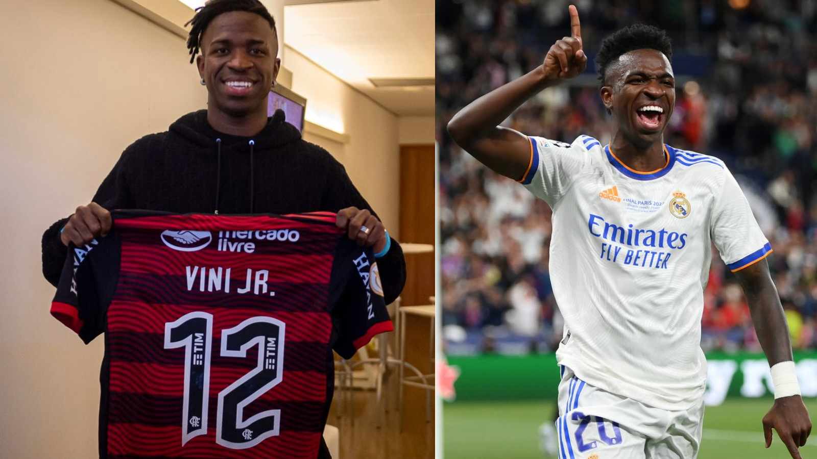 Vinicius Jr. visits boyhood club Flamengo as he enjoys summer in his home country following contract extension