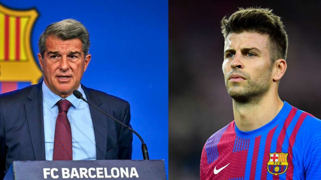 Barcelona Jaon Laporta Gerard Pique