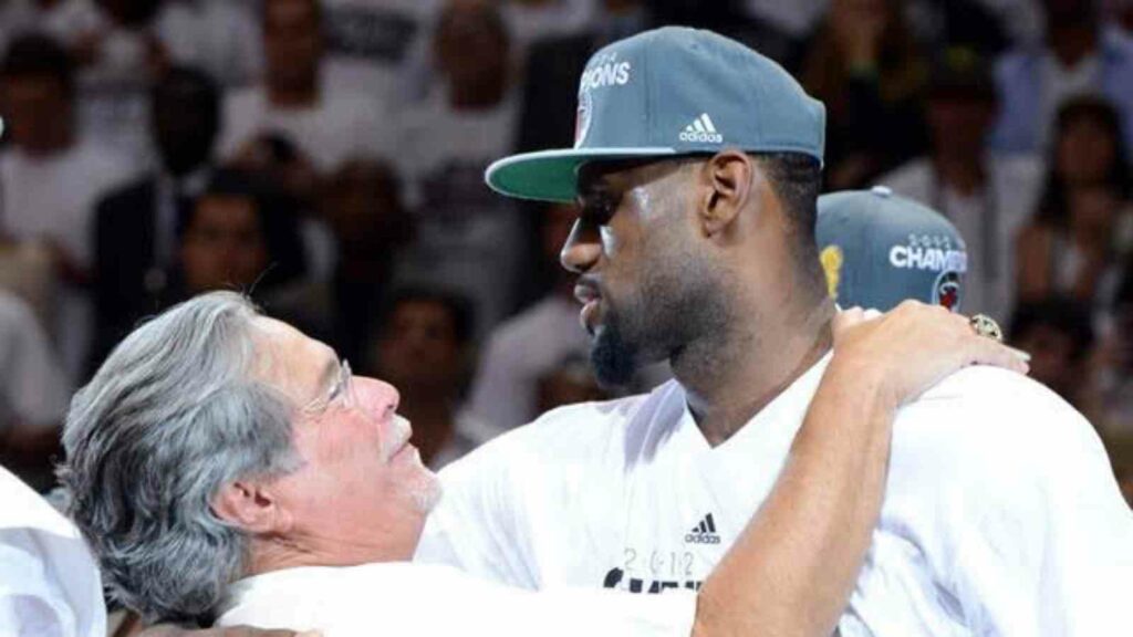 Micky Arison and LeBron James