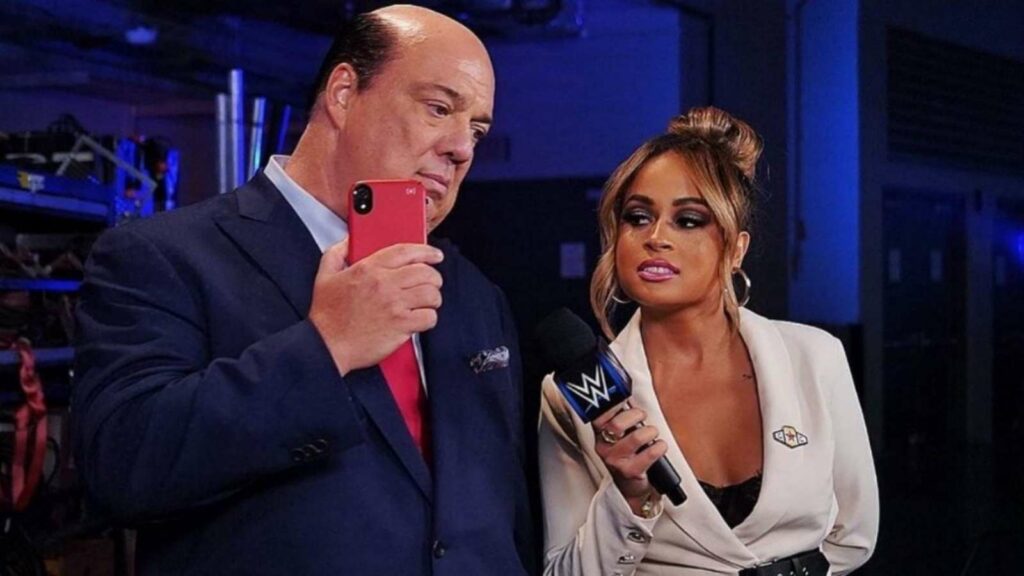 Kayla Braxton and Paul Heyman