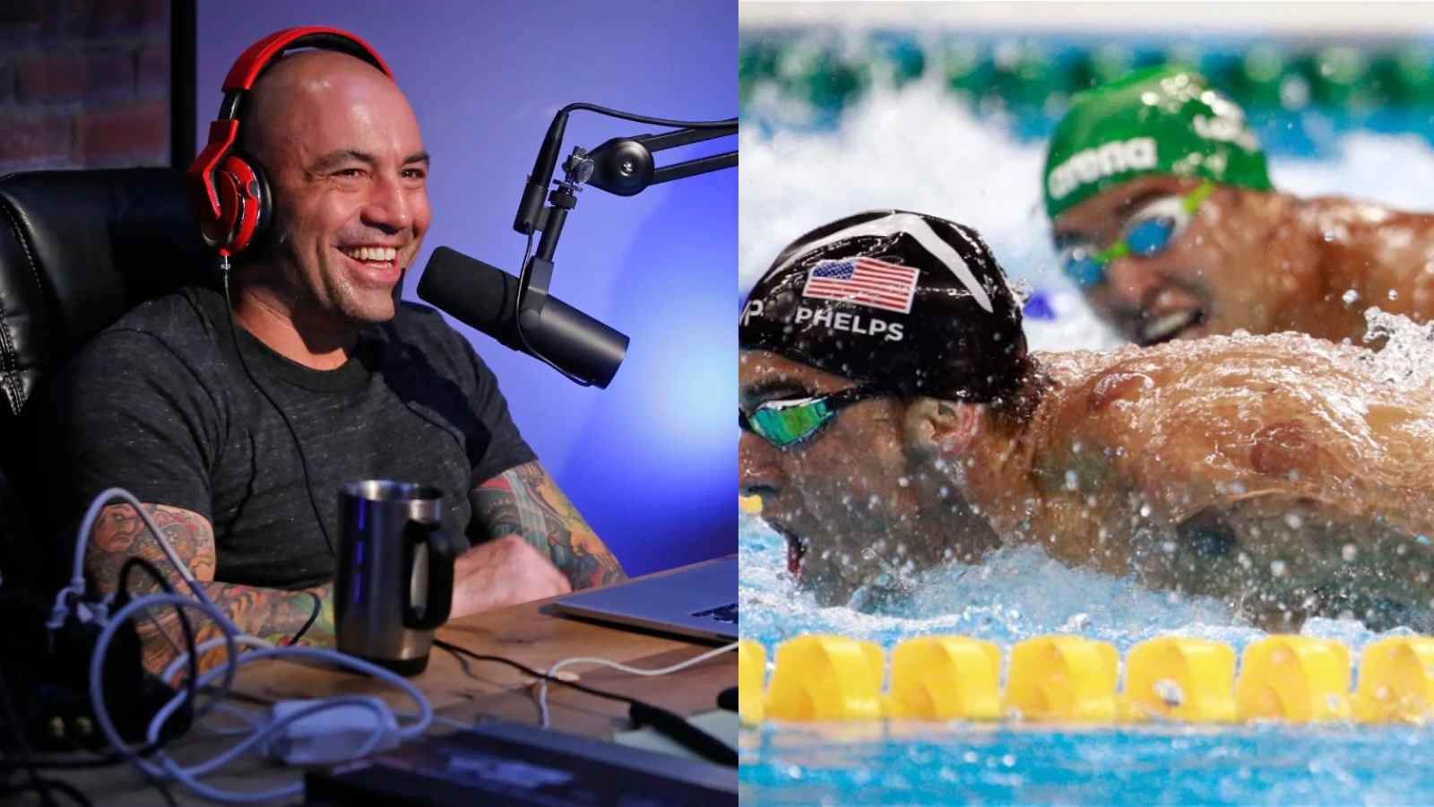 “That picture is so classic”- Joe Rogan reacts to a viral Michael Phelps meme that shook the world