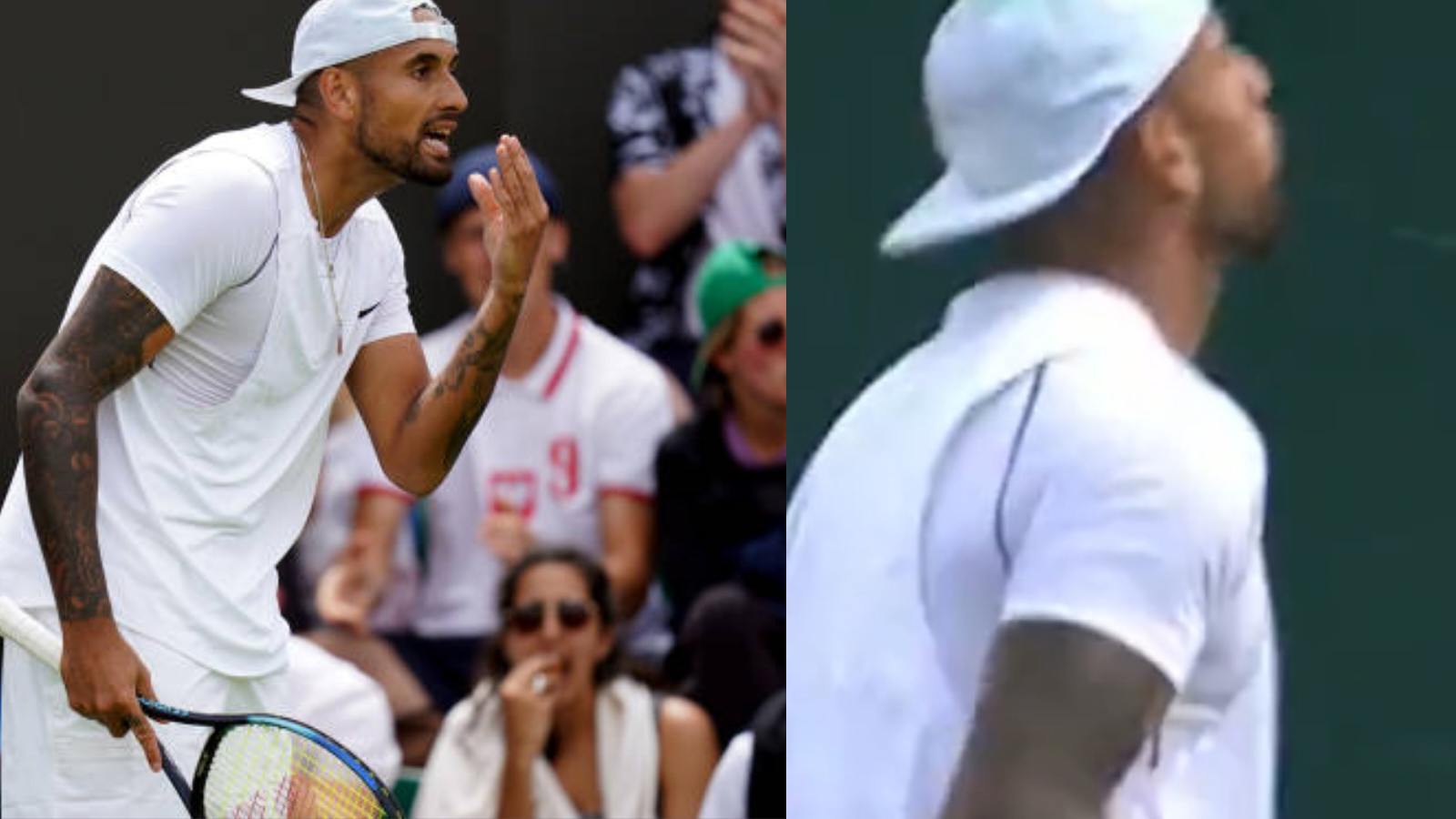 “I’ve been dealing with hate and negativity for a long time,” Nick Kyrgios admits to intentionally spitting toward a spectator during the Wimbledon opener