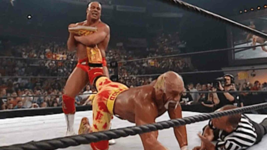 Hulk Hogan and Kurt Angle