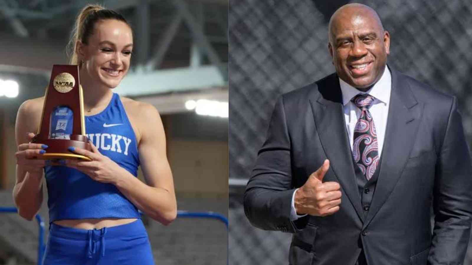 “She’s still in college!”: Magic Johnson praises Abby Steiner for sensational 200m win with Year’s World best time at US Track and Field Championships