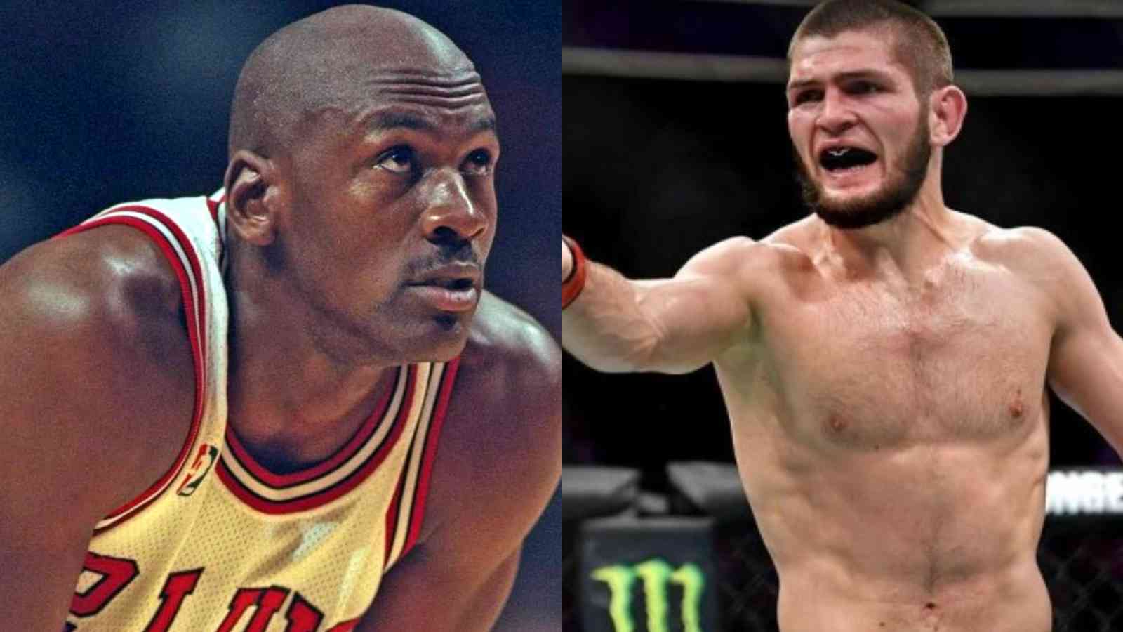 “I can take him down” Khabib Nurmagomedov jokes bout a fantasy fight with Michael Jordan before his Hall of Fame induction ceremony