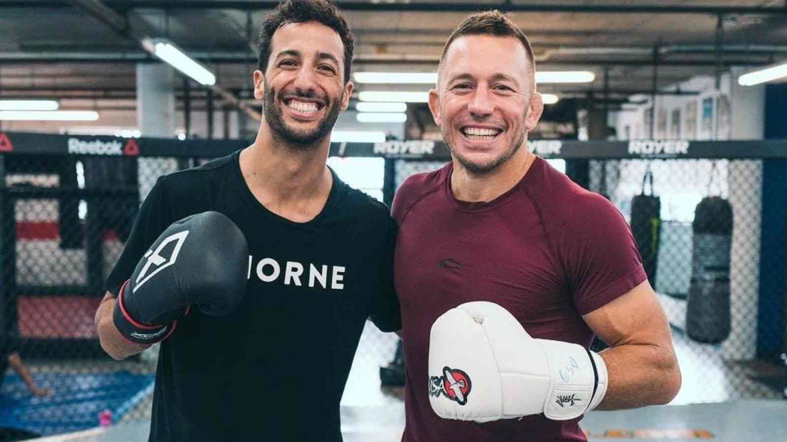 “What a treat “- McLaren F1’s Daniel Ricciardo grapples with Georges St-Pierre