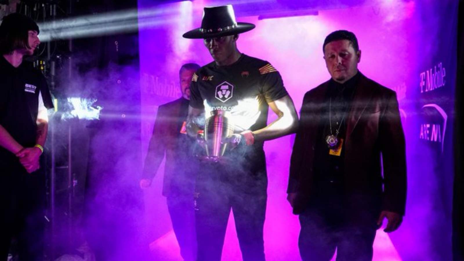 Watch: Israel Adesanya thrilling walk out to the Undertaker’s iconic theme at UFC 276