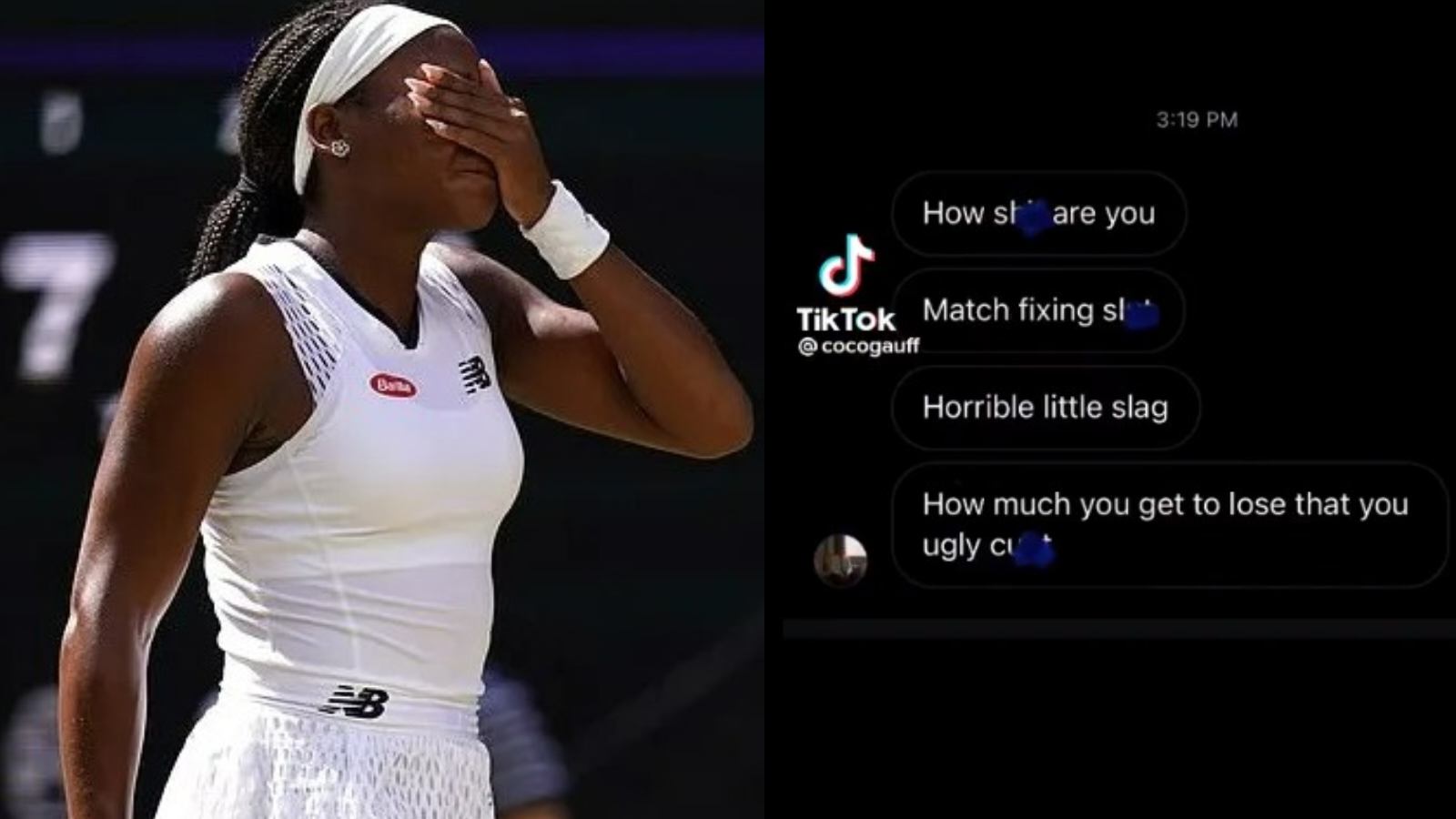 “Die b**ch” Coco Gauff gets horrible DMs after a brutal loss in the third round of Wimbledon 2022