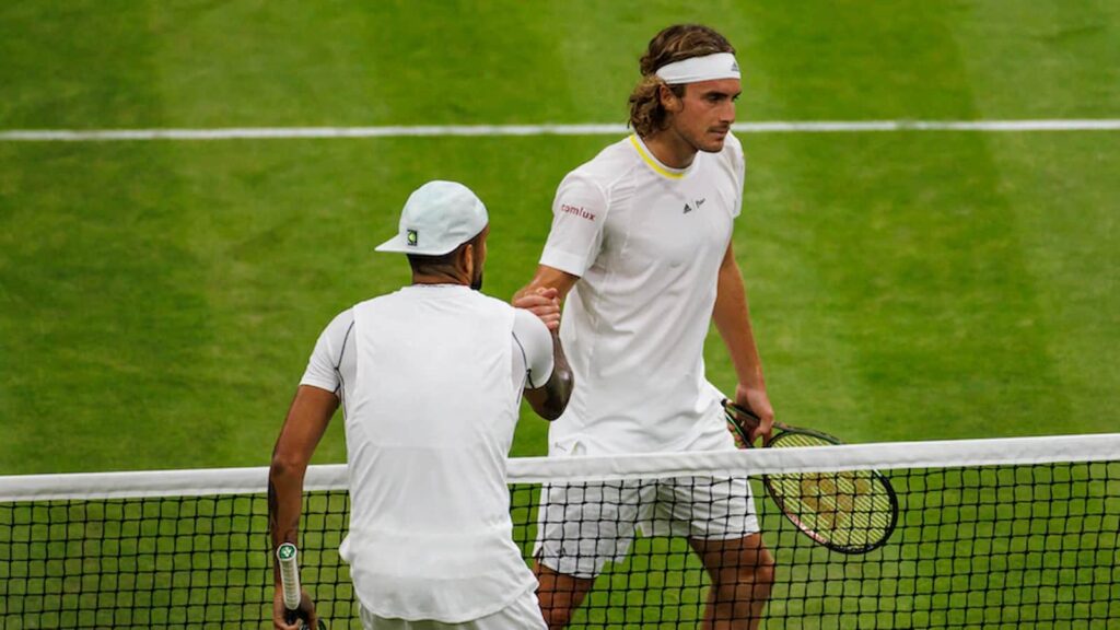 Stefanos Tsitsipas and Nick Kyrgios