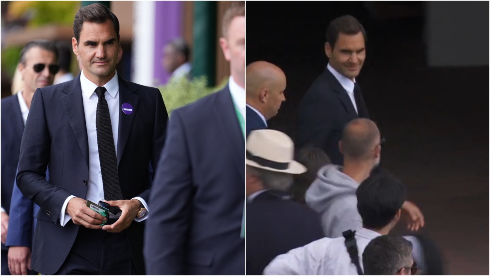 “The King in his Kingdom” Roger Federer makes a surprise appearance at the 2022 Wimbledon Championships