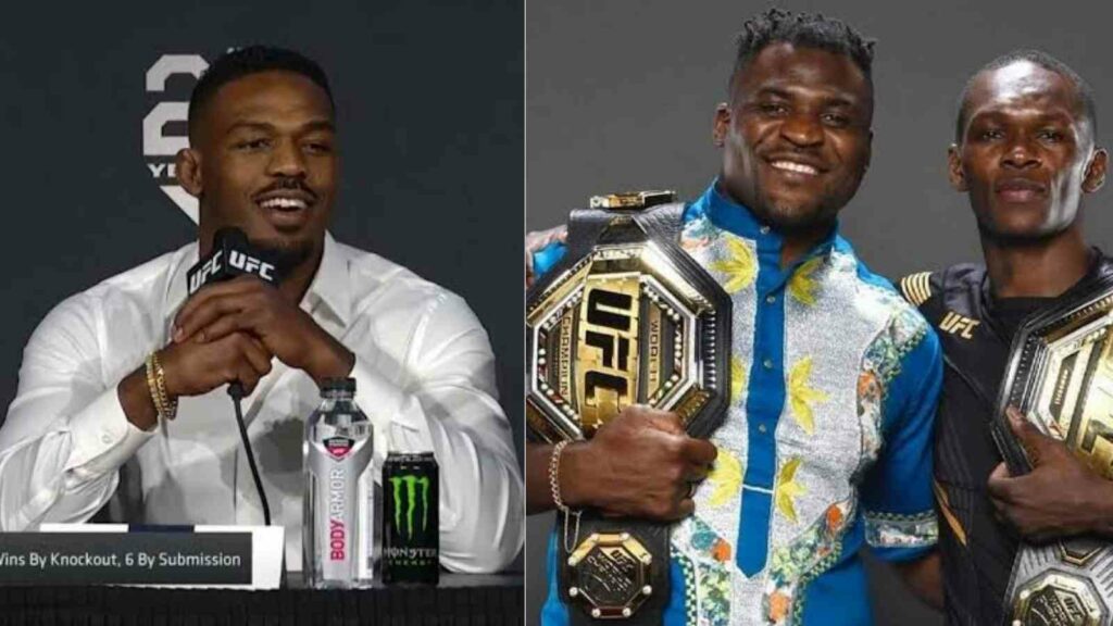 Jon Jones Francis Ngannou Israel Adesanya