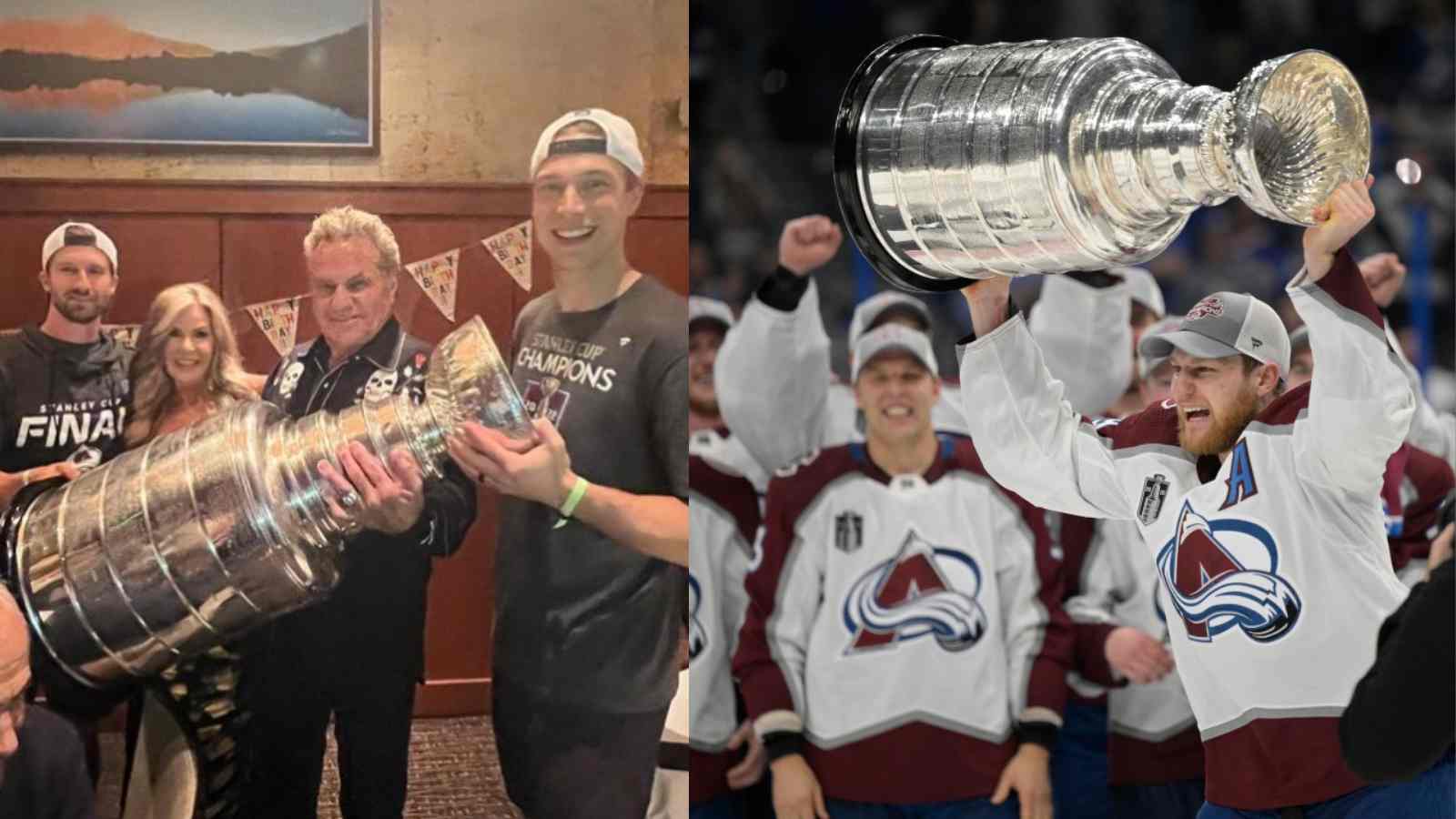 “Cobra Kai” – Actor Martin Kove hangs out with Avalanche’s Darcy Kuemper, Darren Helm, and the Stanley Cup