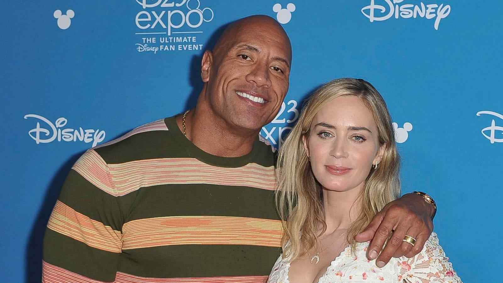 “Unfortunately talking to Dwayne Johnson”- When Hollywood actress Emily Blunt jokingly pulled Dwayne Johnson’s leg with a cheeky reply