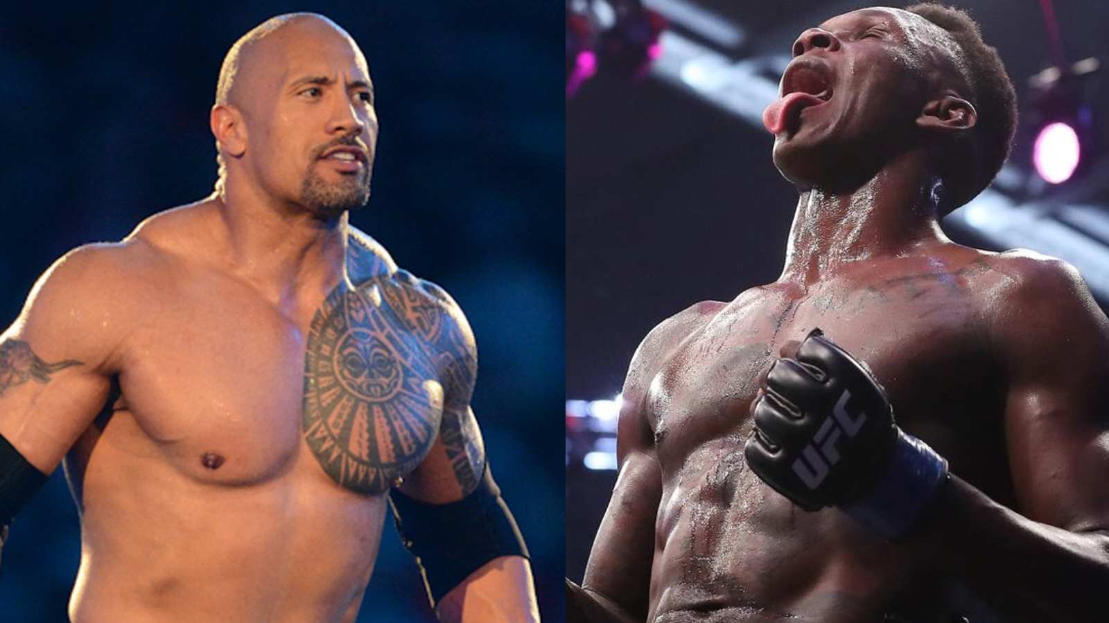 “No one like him”- Israel Adesanya leaves Dwayne “The Rock” Johnson in awe after his performance at UFC 276