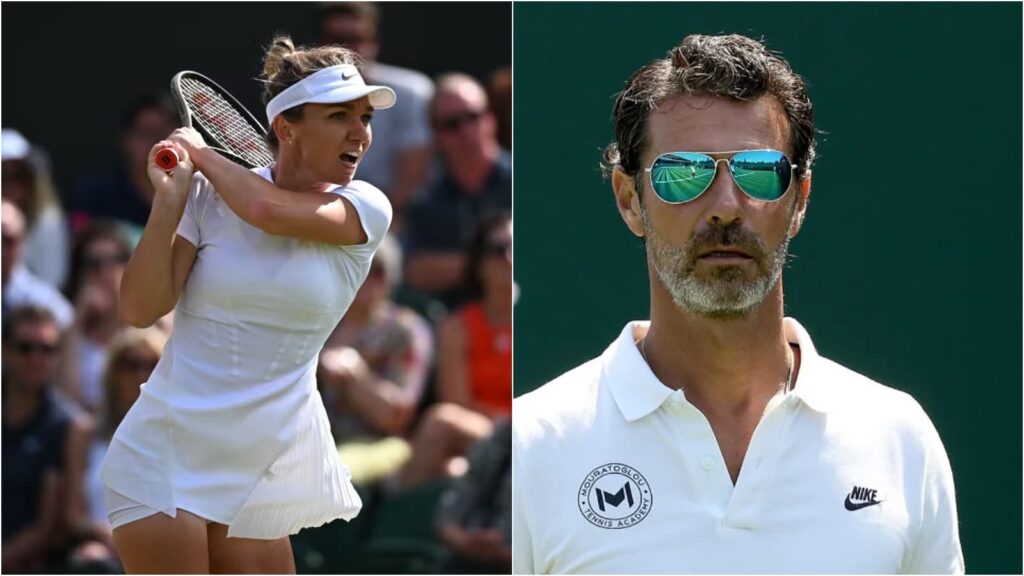 Simona Halep and Patrick Mouratoglou