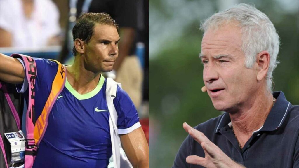 Rafael Nadal and John McEnroe