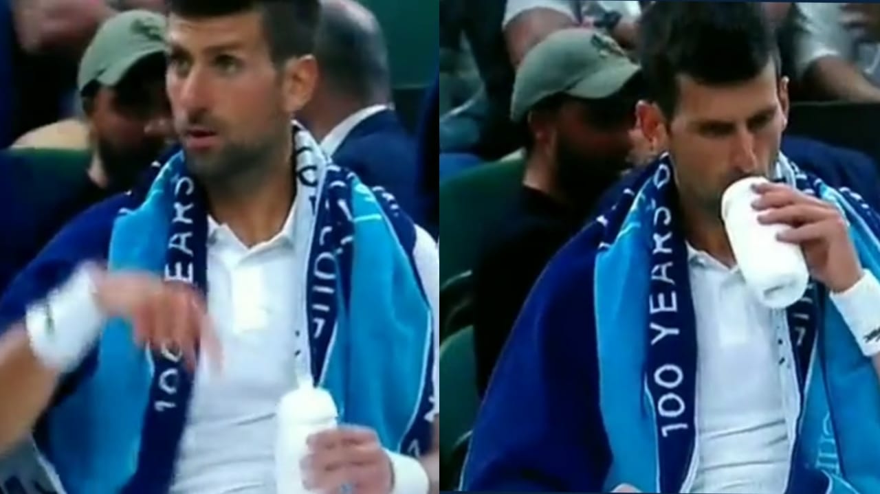 “Doping, We knew it” Novak Djokovic’s mysterious drink trashed by British media as controversy sparks around the Serb inhaling something during Wimbledon