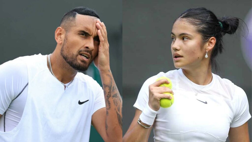 Nick Kyrgios and Emma Raducanu