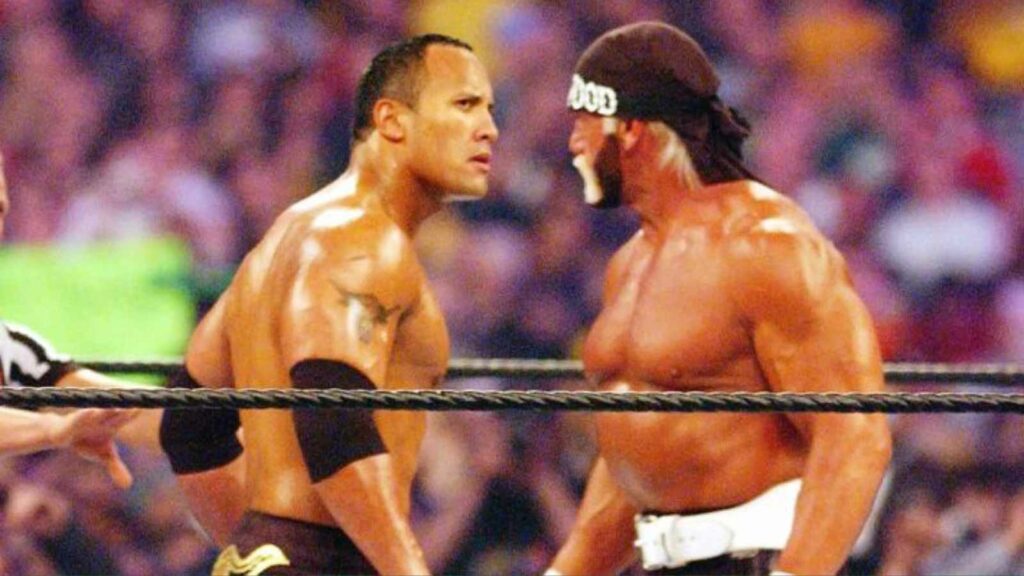 Dwayne Johnson and Hulk Hogan