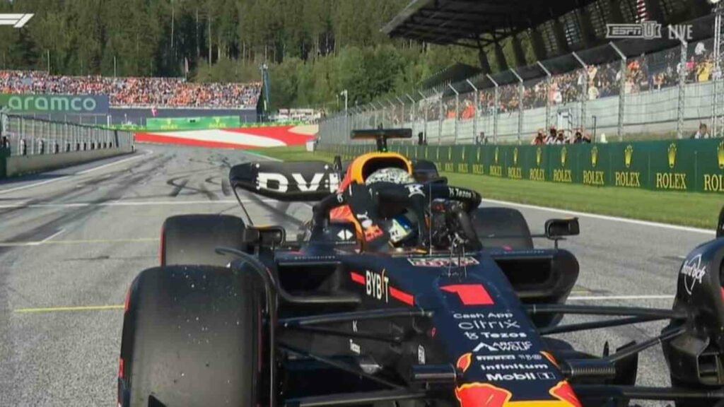 Max Verstappen after clinching pole position in the Austrian GP qualifying session