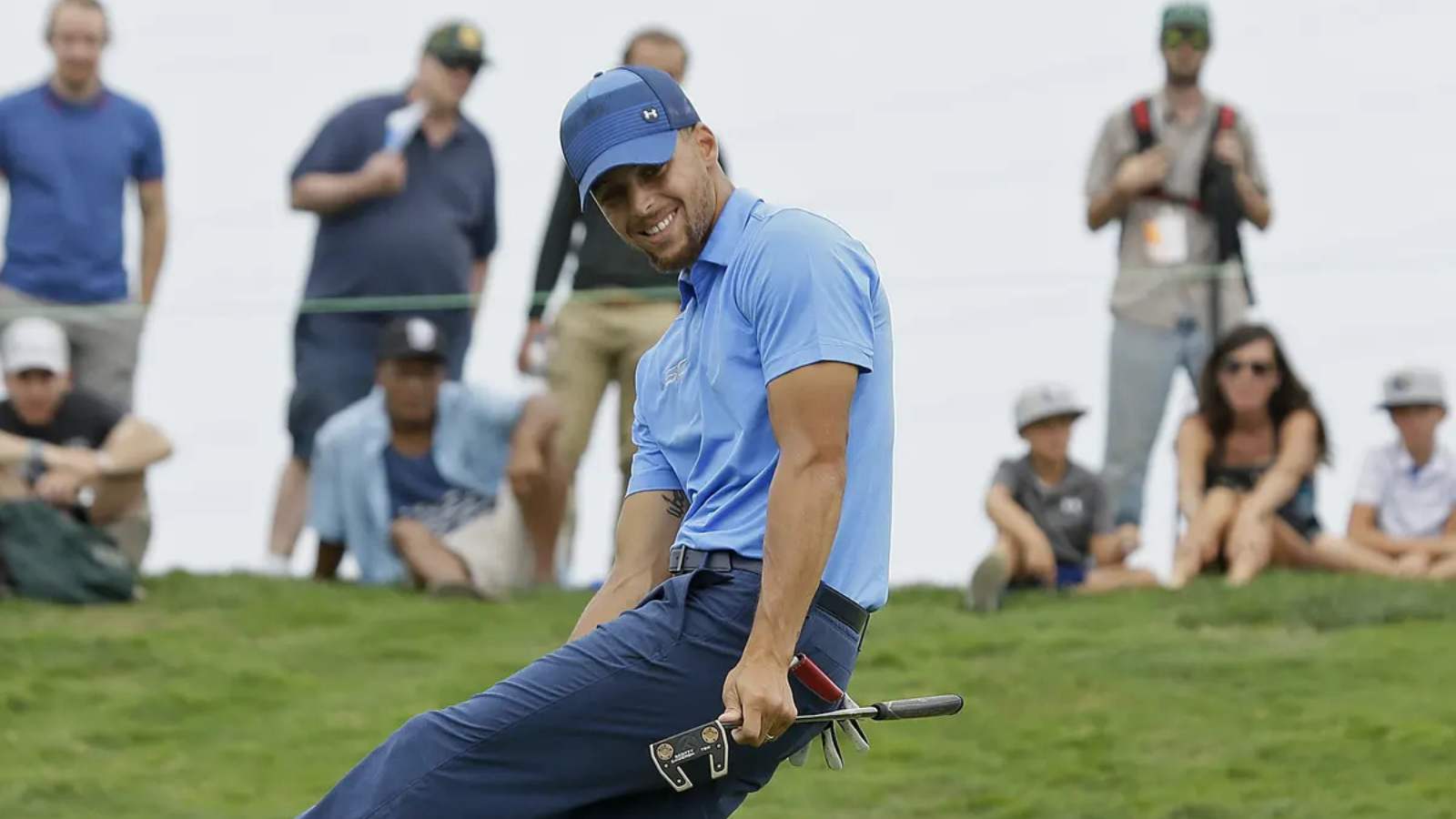 “The GOLFING GOD” Stephen Curry goes ballistic after holing out eagle from the airway at American Century Championship