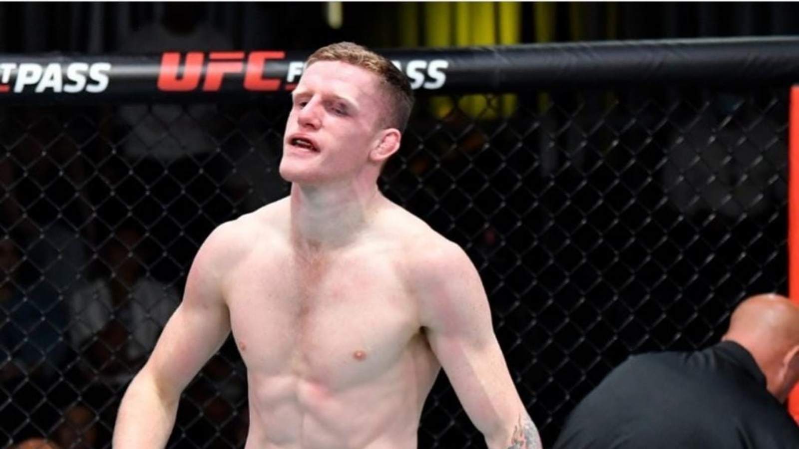 “I got Vettori’d”- Jamie Mullarkey hilariously reacts to his shorts on backwards ahead of UFC Fight Night