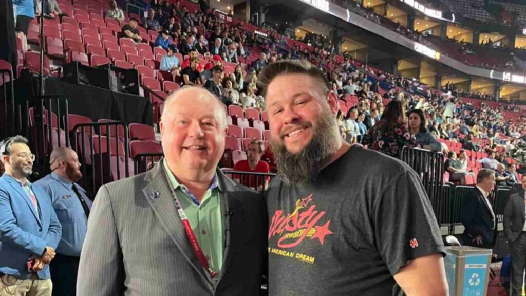 Kevin Owens surprises Bruce Boudreau at 2022 NHL Draft meet