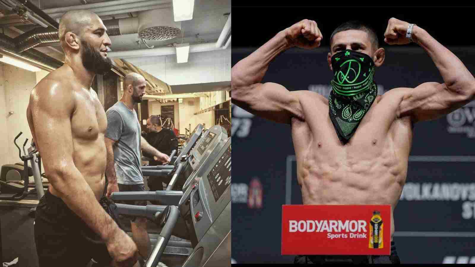 Khamzat Chimaev shares pictures of his physical growth, seemingly working towards a middleweight debut