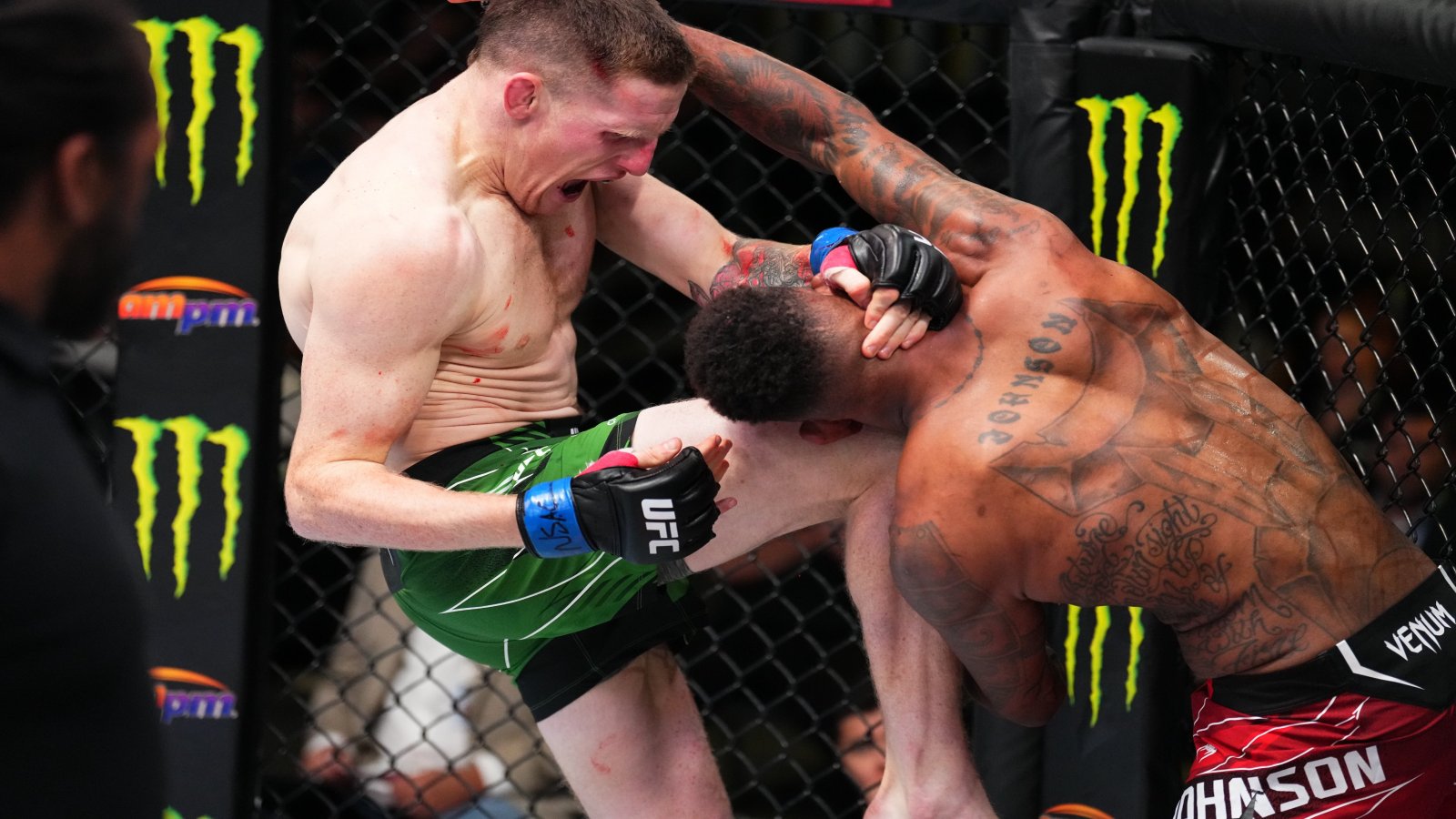 Jamie Mullarkey puts up a striking masterclass to get the unanimous decision victory against Michael Johnson at UFC Vegas 58