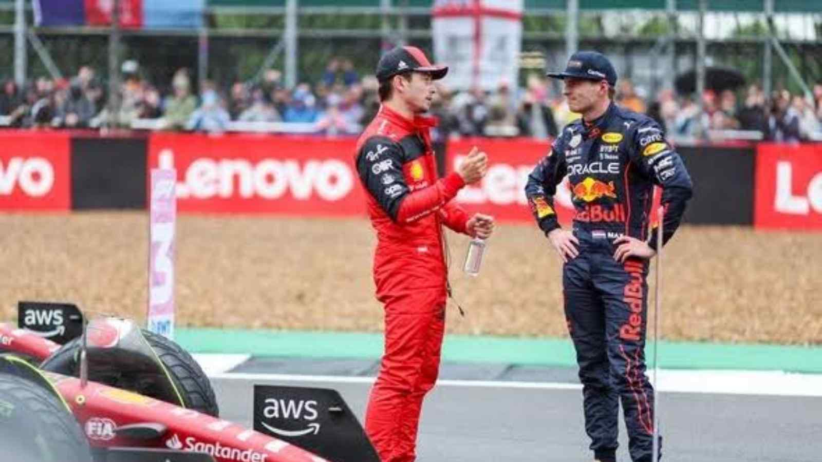 Charles Leclerc(on the left) and Max Verstappen(on the right)