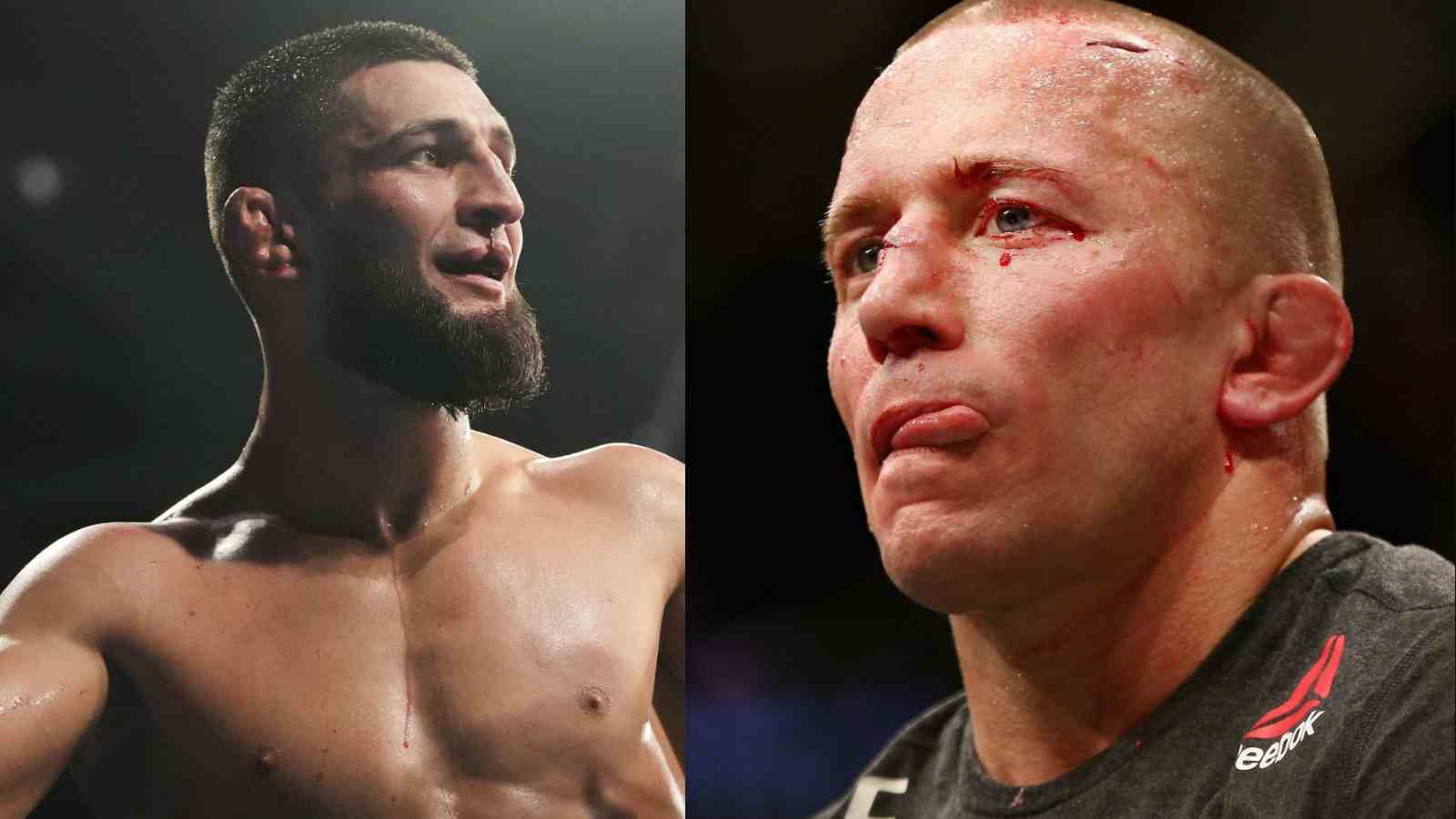 “I would hunt them” – Georges St Pierre lists Khamzat Chimaev among fighters who he would fight on return