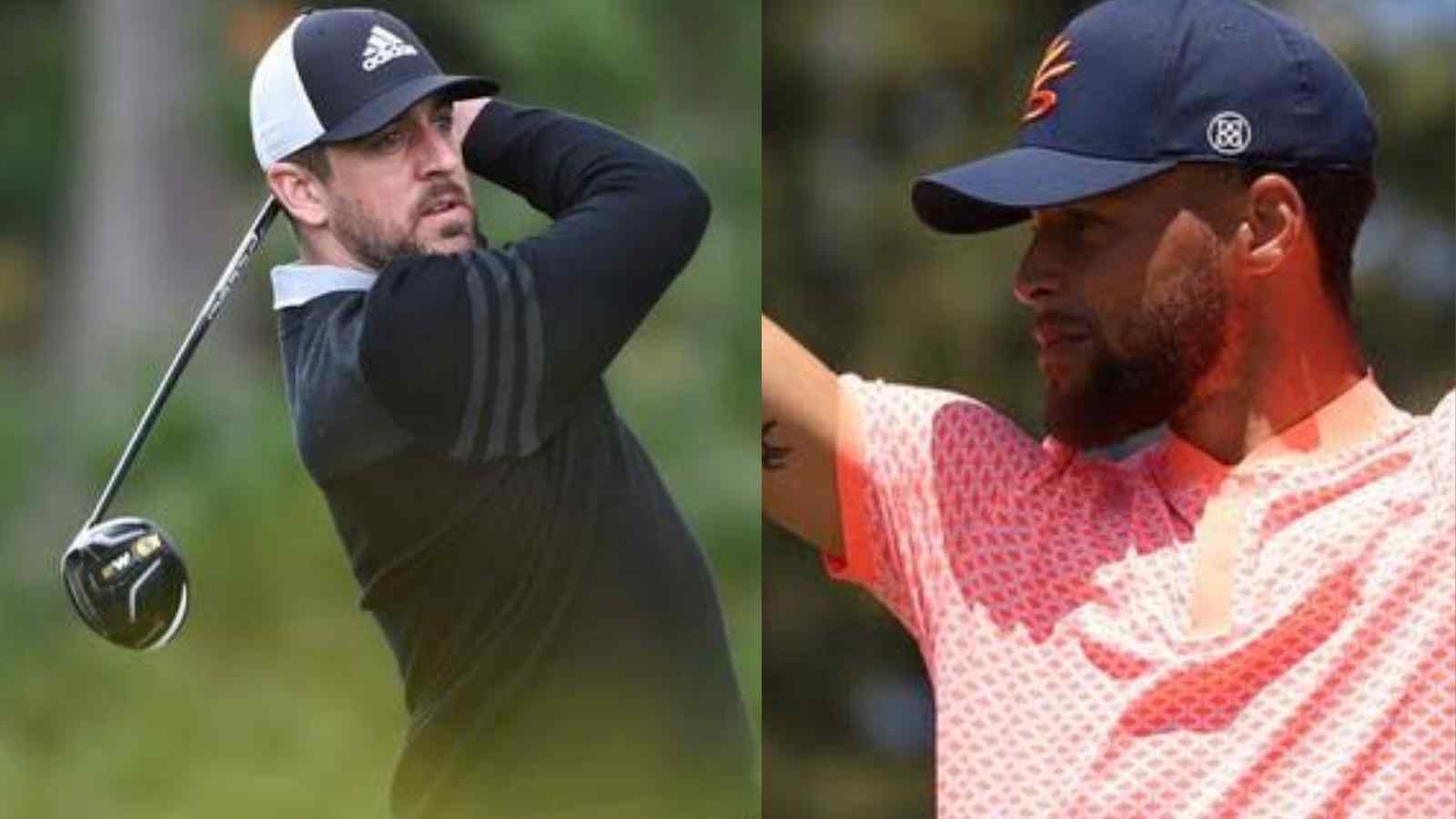 “Amalgamation of two MVPs” Stephen Curry and Aaron Rodgers connect for an epic touchdown during American Century Championship 