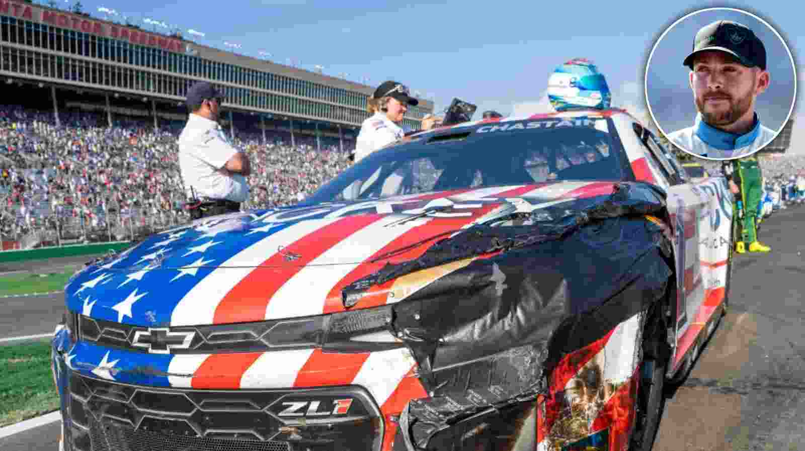 “I hate that I took the best car here and I tore it up a couple of times” Ross Chastain on his aggressive Atlanta run