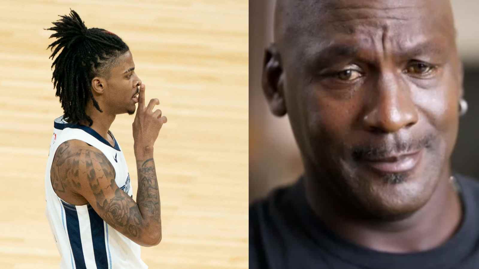 ”One good season and this guy has lost his sh*t” NBA Fans thrash Ja Morant for claiming to ‘COOK’ Michael Jordan in 1-on-1