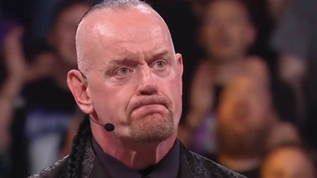 The Undertaker at the Hall of Fame ceremony in 2022