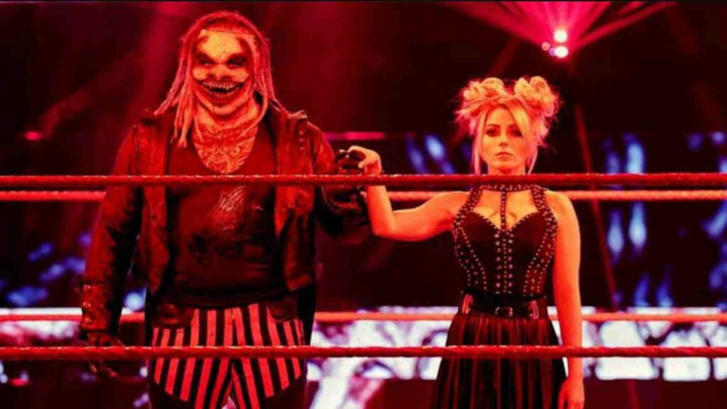 Alexa Bliss with "The Fiend" Bray Wyatt.